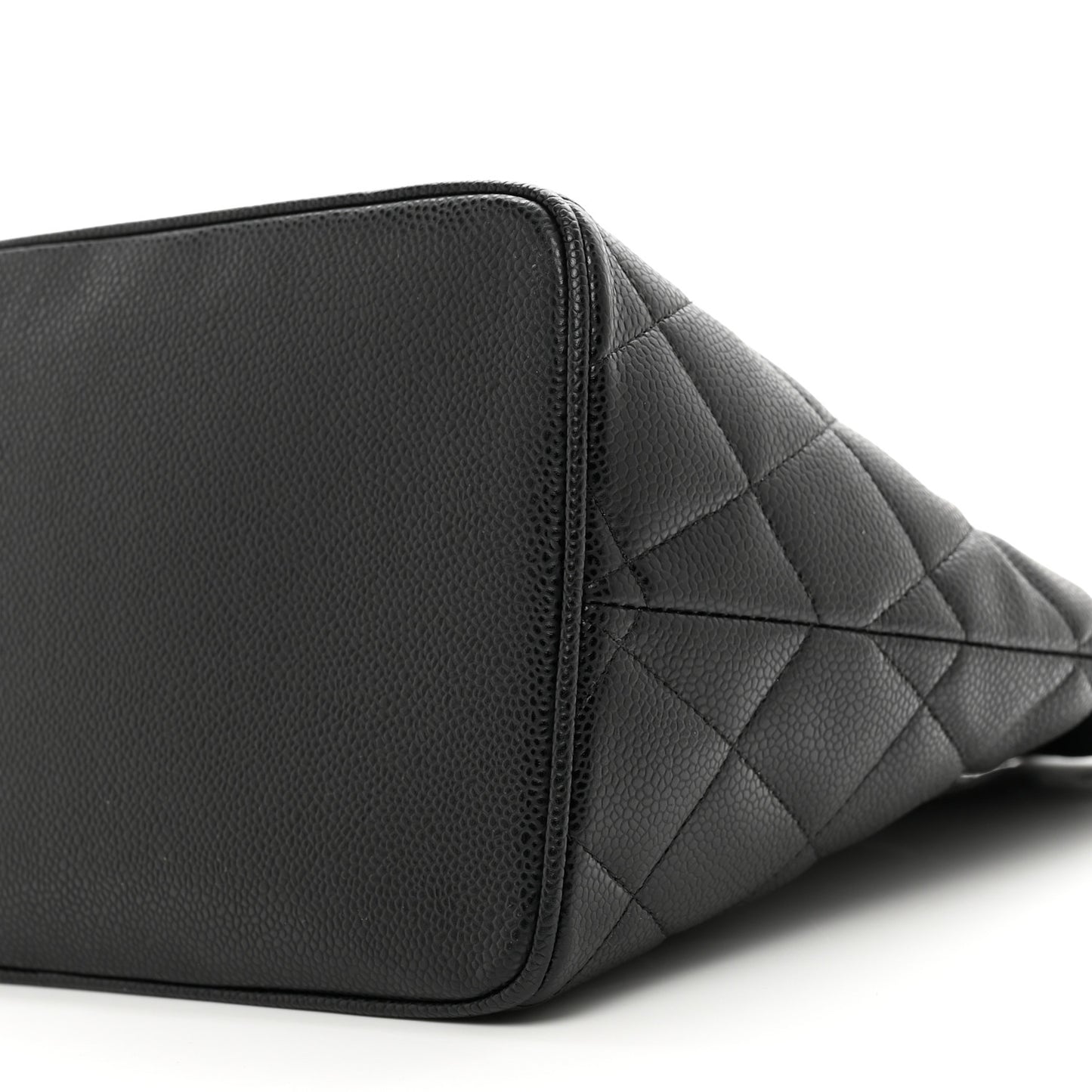 Caviar Quilted Medallion Tote Black