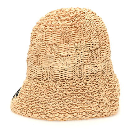 Louis Vuitton Damier Raffia Woven Hat L Natural 5 of 8
