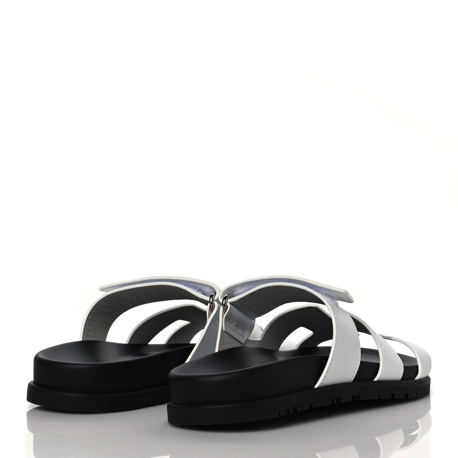 Hermes Calfskin Womens Chypre Sandals 36 White 4 of 9