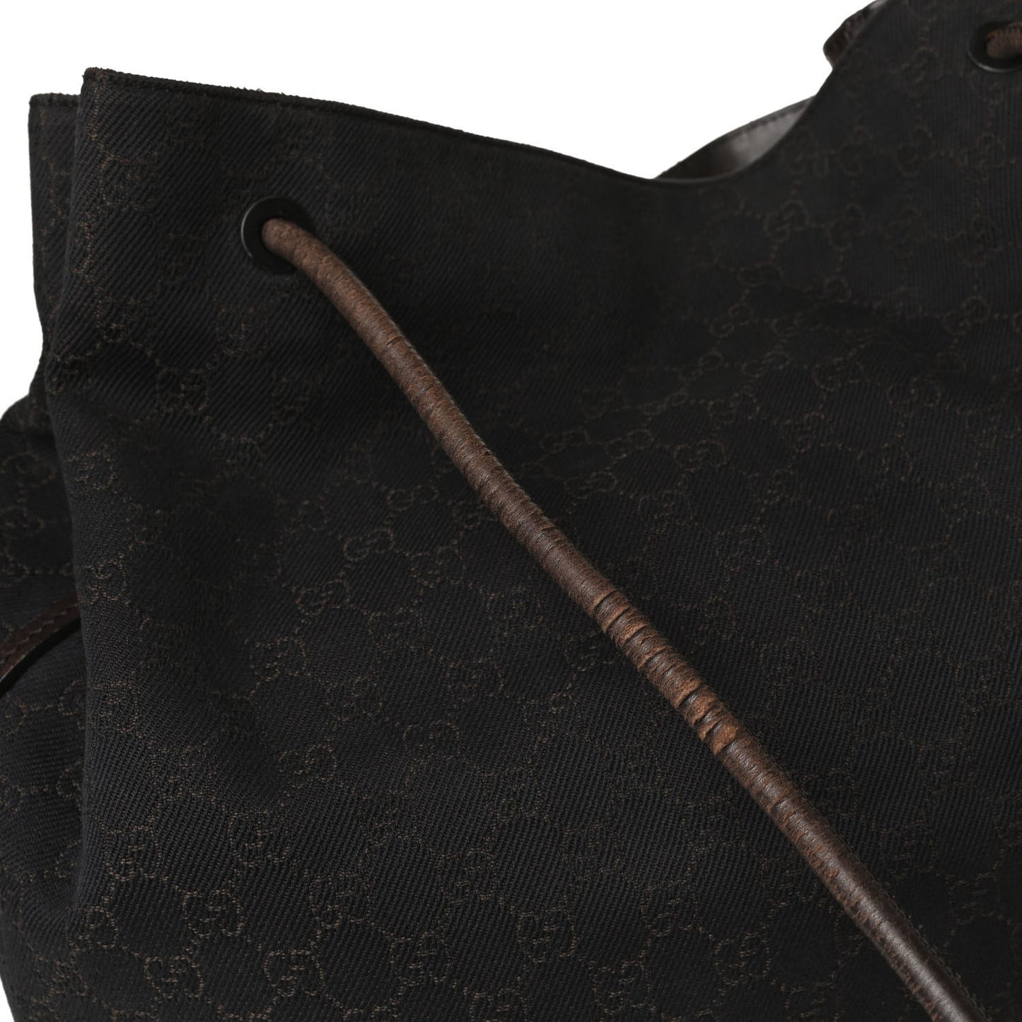 Smooth Calfskin Large Tie Knot Tote Black