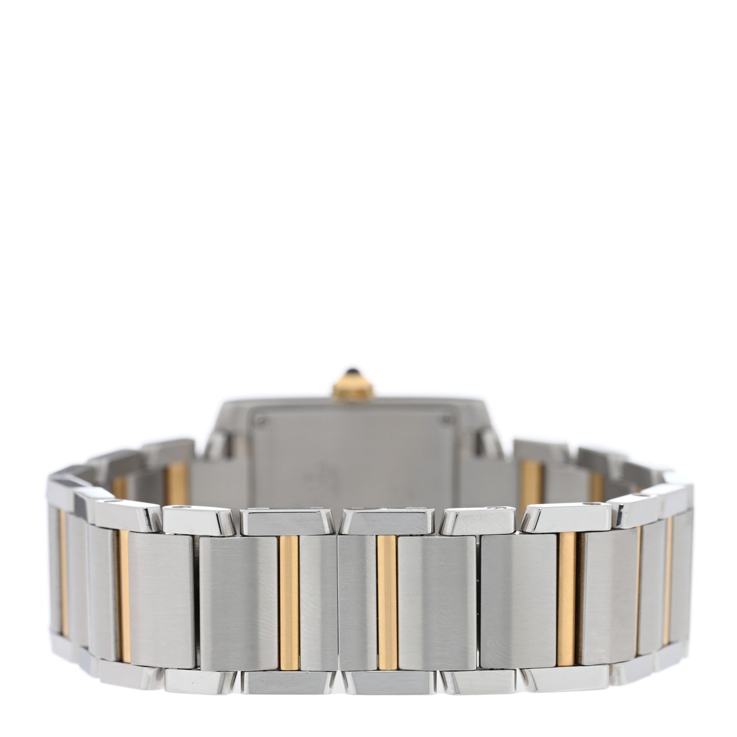 Stainless Steel 18K Yellow Gold 25mm Tank Francaise Quartz Watch