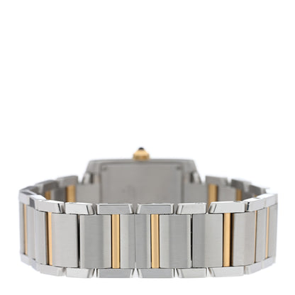 Cartier Stainless Steel 18K Yellow Gold 25mm Tank Francaise Quartz Watch 3 of 4