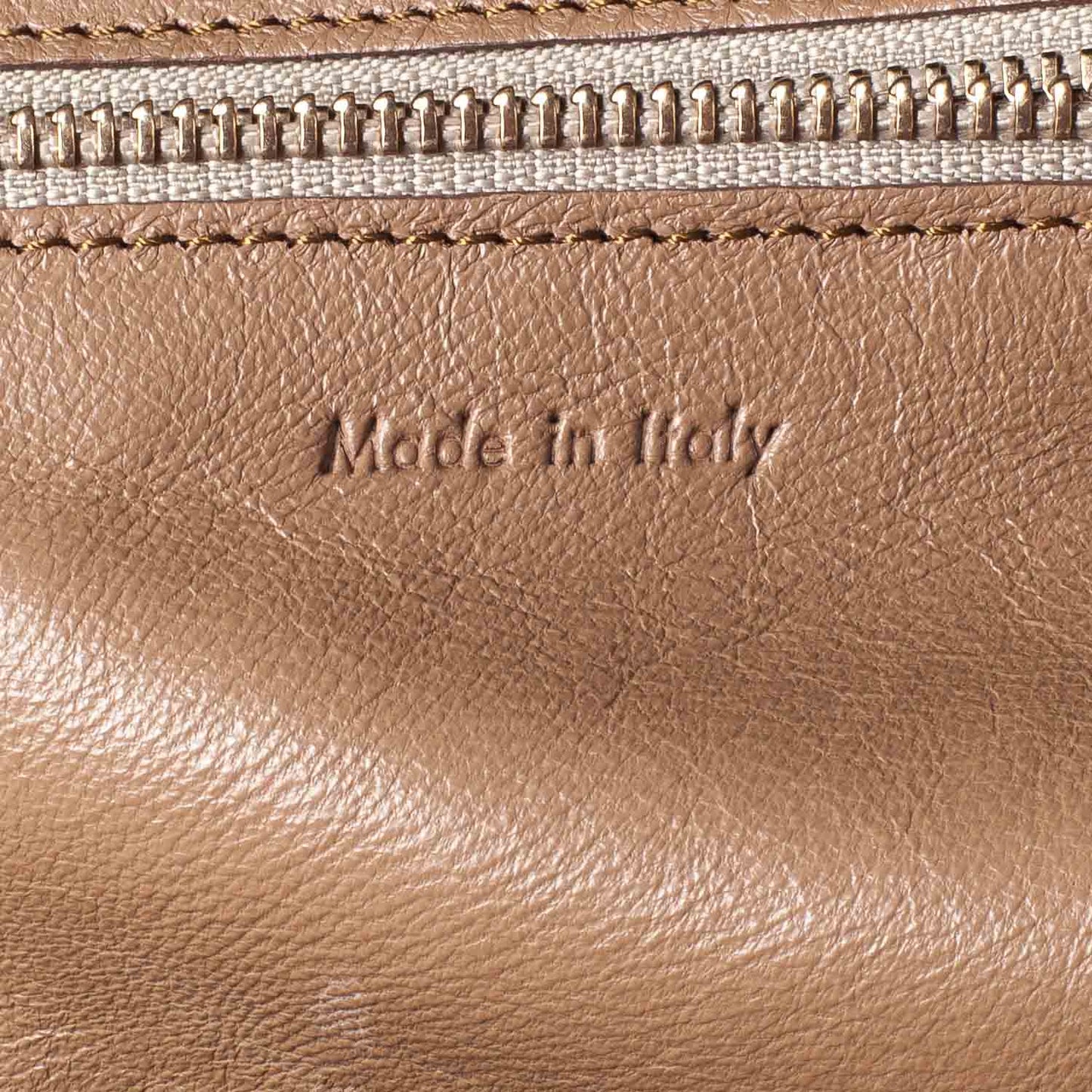 Smooth Calfskin Mini Luggage Camel