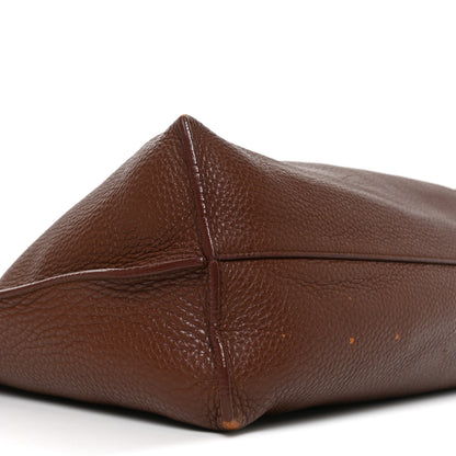 Saint Laurent Grained Calfskin Patti Tote Brown 8 of 10