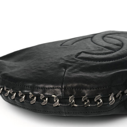 Chanel Calfskin Modern Chain Rhodoid Hobo Black 9 of 11