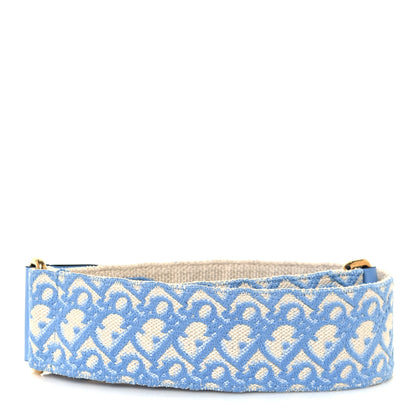 Christian Dior Oblique Adjustable Shoulder Strap Cornflower Blue 2 of 5