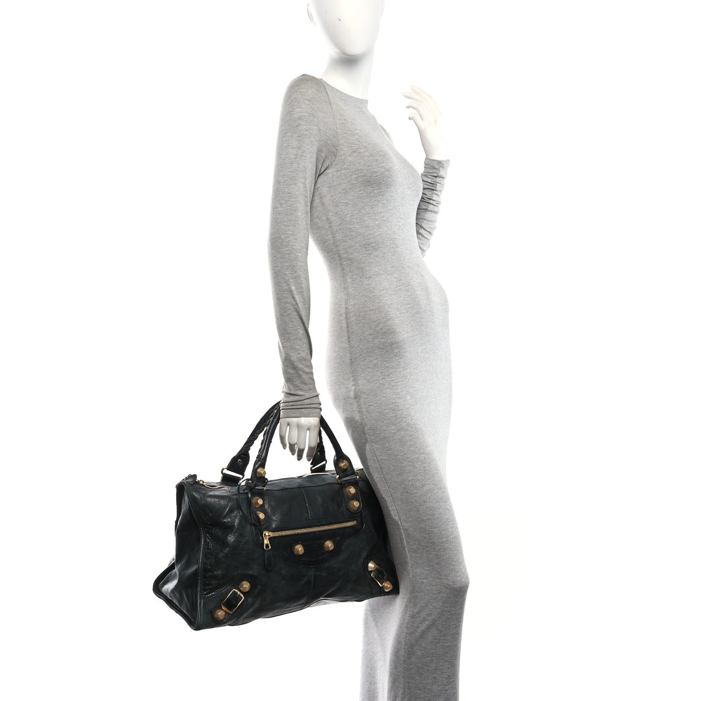 Agneau Giant 21 Gold Hardware Work Black