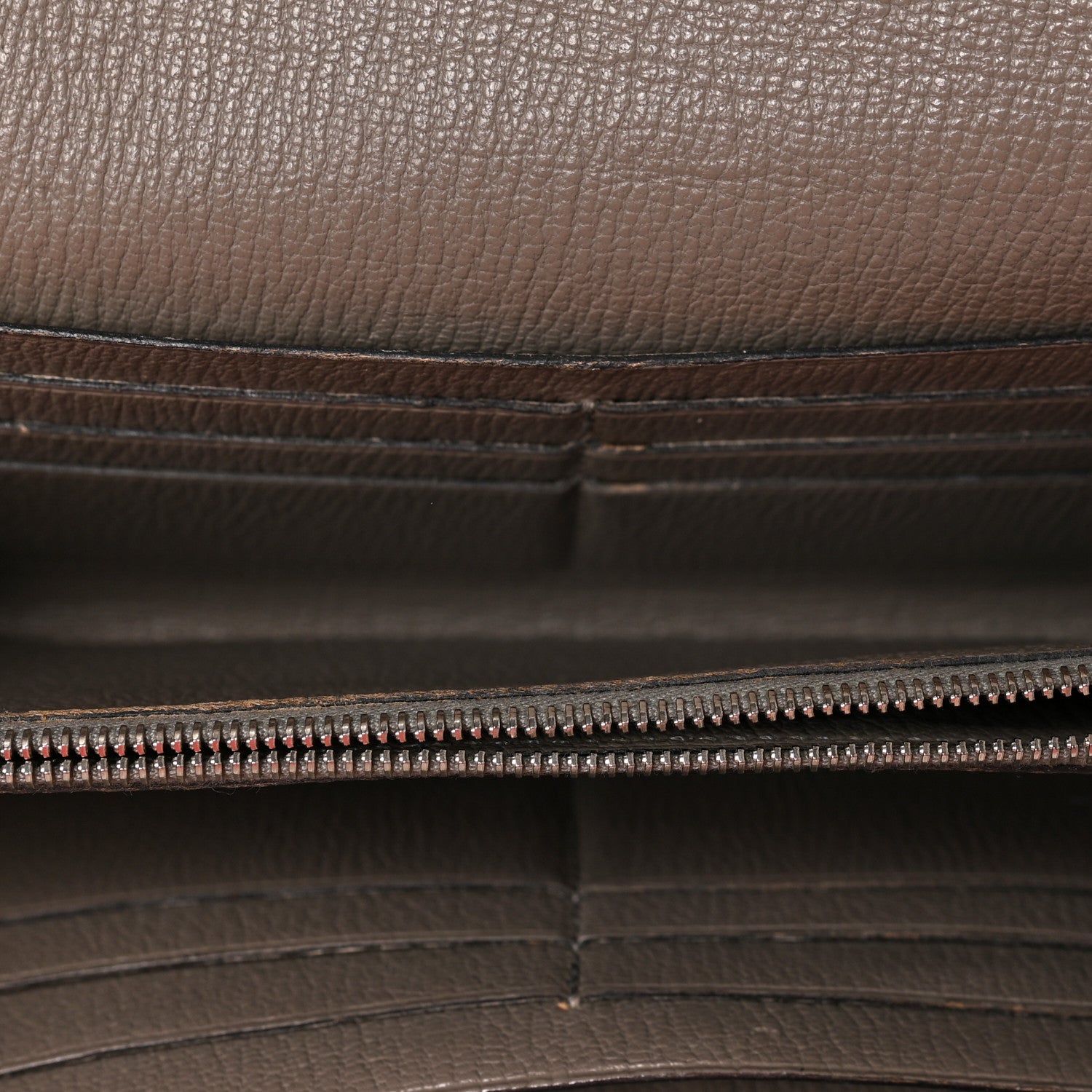 Hermes Ostrich Kelly Longue Wallet Gris Tourterelle 4 of 6