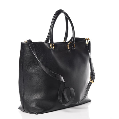 Prada Vitello Phenix Tote Black 3 of 10