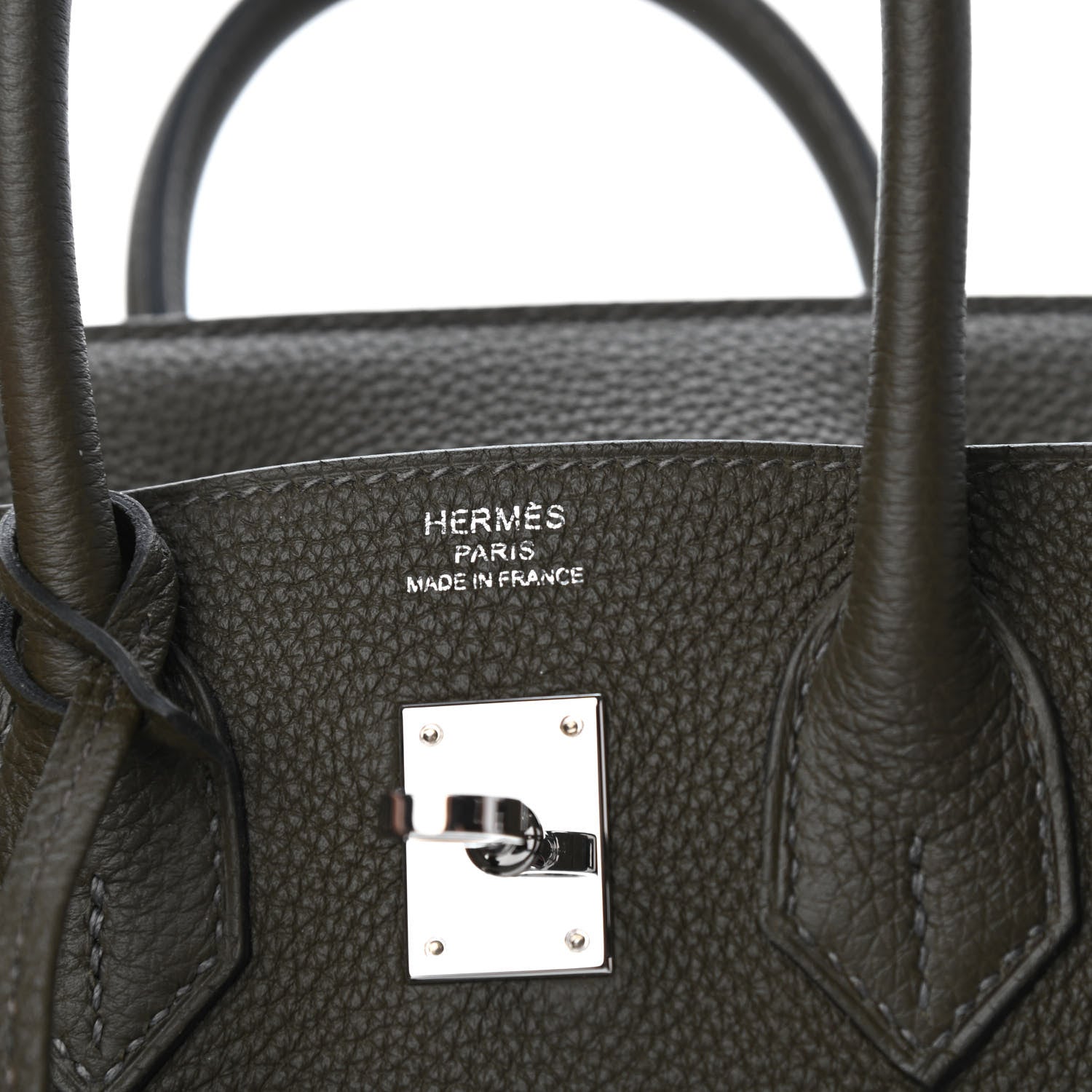 Hermes Togo Birkin 25 Vert De Gris 6 of 10