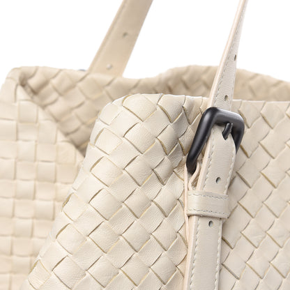 Bottega Veneta Nappa Intrecciato Large Cesta Tote White 10 of 11