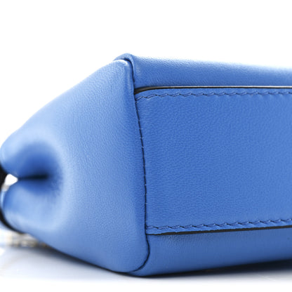 Fendi Shiny Nappa Micro Peekaboo Iconic Satchel Blue Royal 10 of 12
