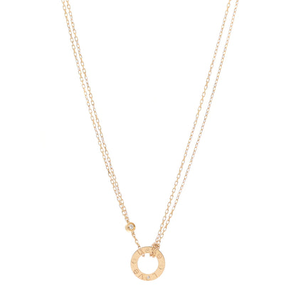 Cartier 18K Yellow Gold 2 Diamond LOVE Necklace 1 of 8