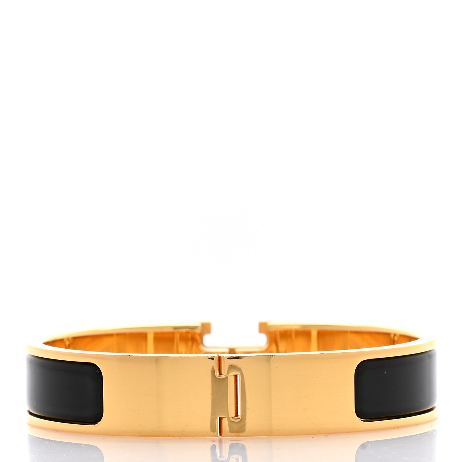 Hermes Enamel Narrow Clic Clac H Bracelet PM Black 3 of 5