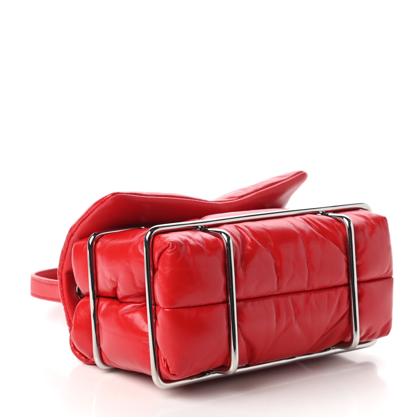 Calfskin Quilted Halo Xbody Bag Red