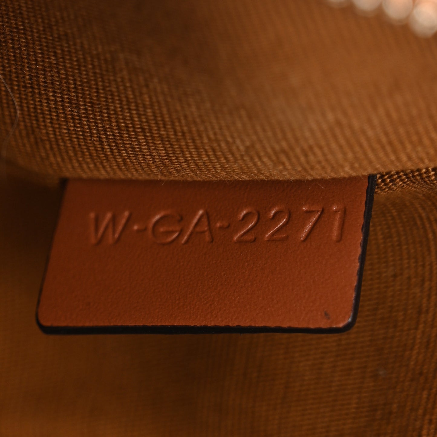Triomphe Canvas Calfskin Ava Shoulder Bag Tan