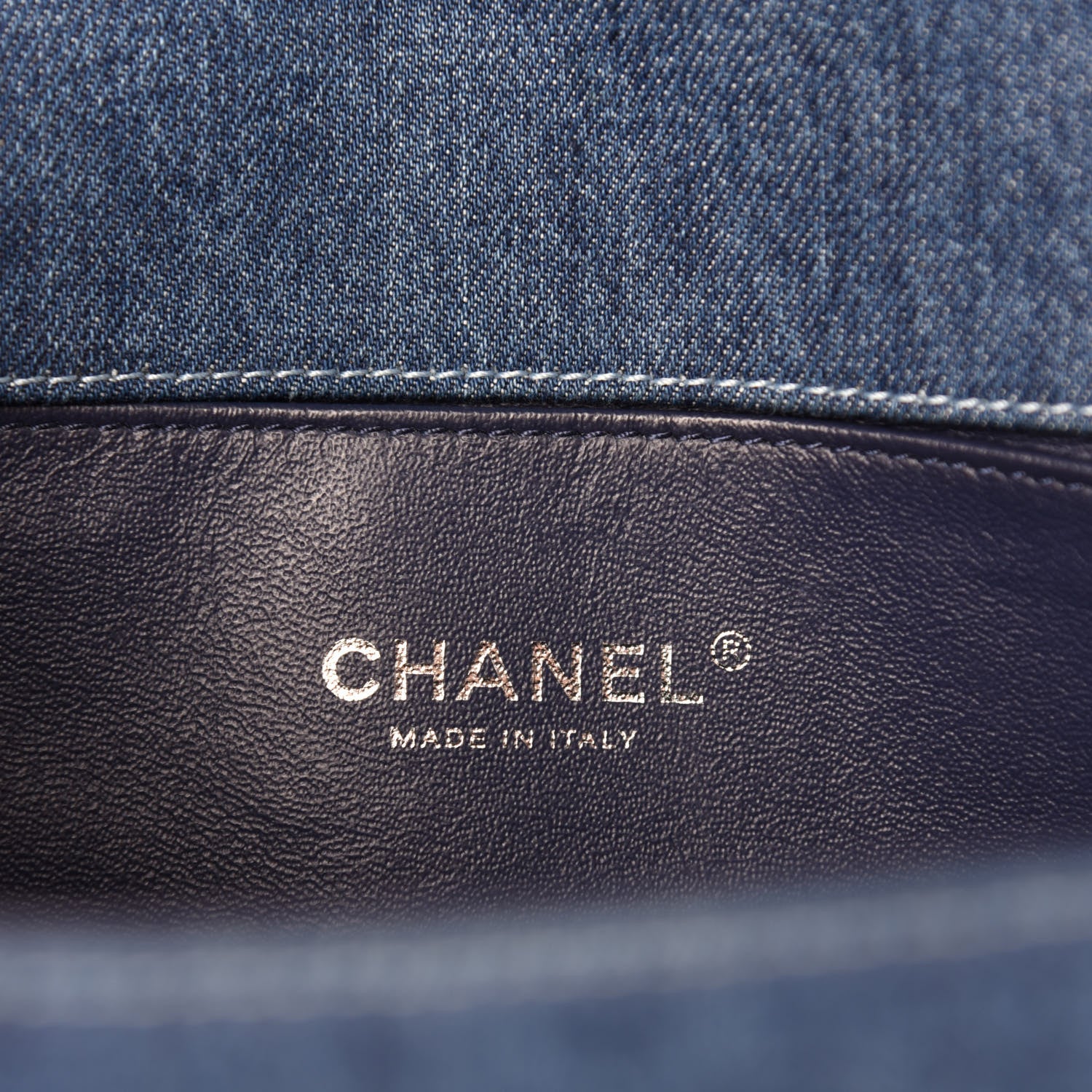 Chanel Tweed Denim Medium Boy Flap Dark Blue 8 of 10