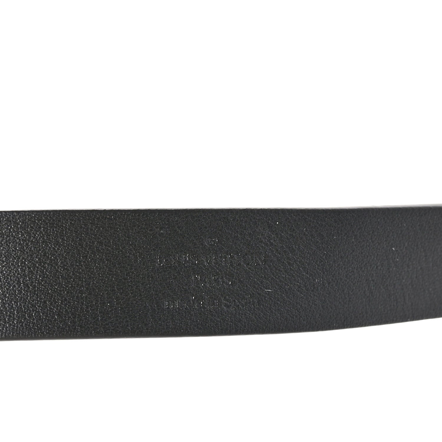 Louis Vuitton Calfskin Embossed LV Initiales Belt 80 32 Black 3 of 9