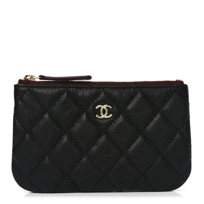 Chanel Caviar Quilted Small Cosmetic Case Black 1 of 8
