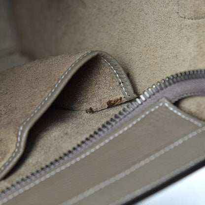 Celine Drummed Calfskin Micro Luggage Souris 14 of 25