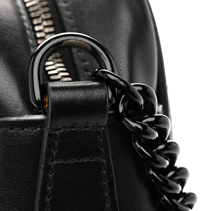 Gucci Calfskin Matelasse Monochrome Small GG Marmont Chain Shoulder Bag Black 14 of 16