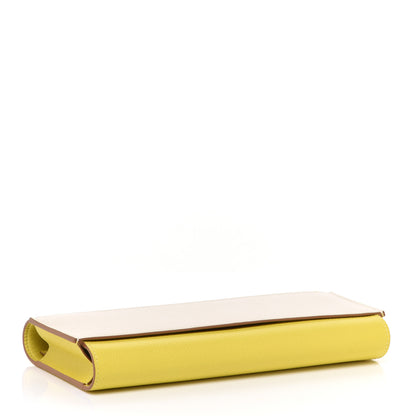 Hermes Epsom Passant Long Wallet Craie Lime 5 of 11