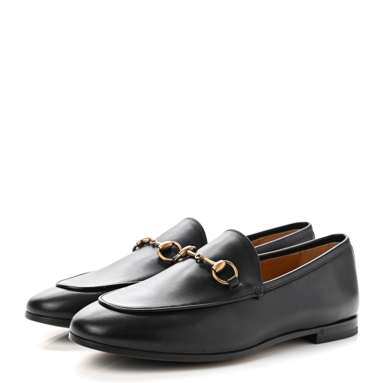 Gucci Calfskin Womens Jordaan Loafers 36.5 Black 3 of 9
