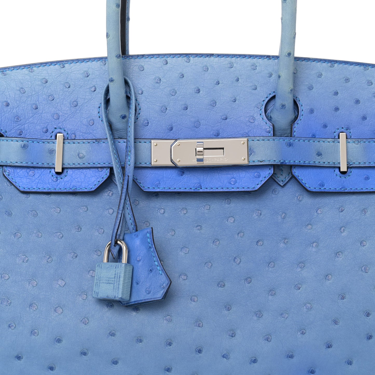 Ostrich Birkin 30 Mykonos