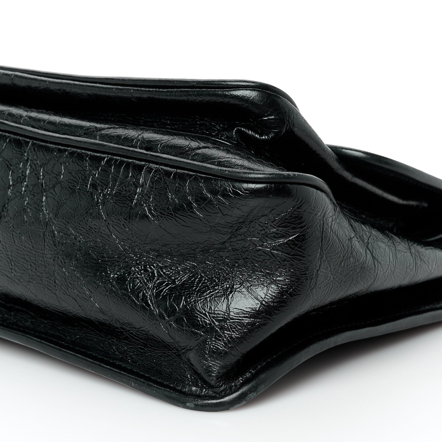Saint Laurent Crinkled Calfskin Matelasse Monogram Medium Niki Chain Satchel Black 11 of 11