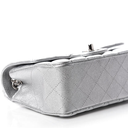 Chanel Metallic Lambskin Quilted Mini Rectangular Flap Silver 6 of 11