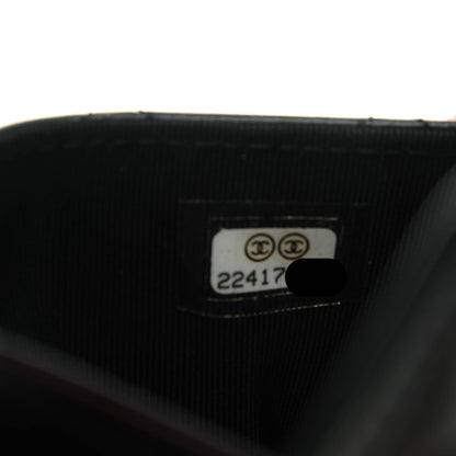 Chanel Lambskin Quilted Flap Card Holder Black 7 of 8