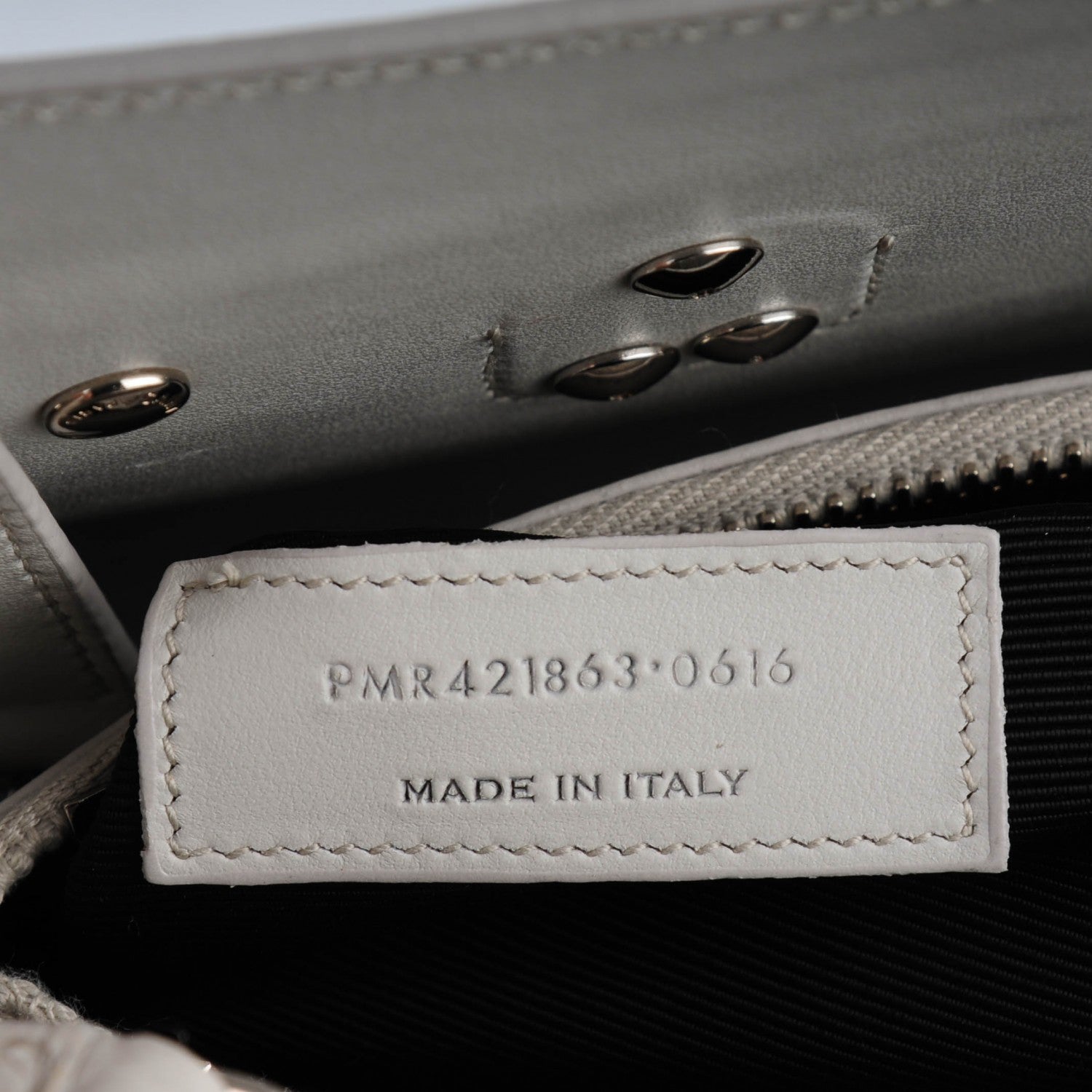 Saint Laurent Calfskin Crocodile Embossed Baby Sac De Jour Gris Perle 7 of 7