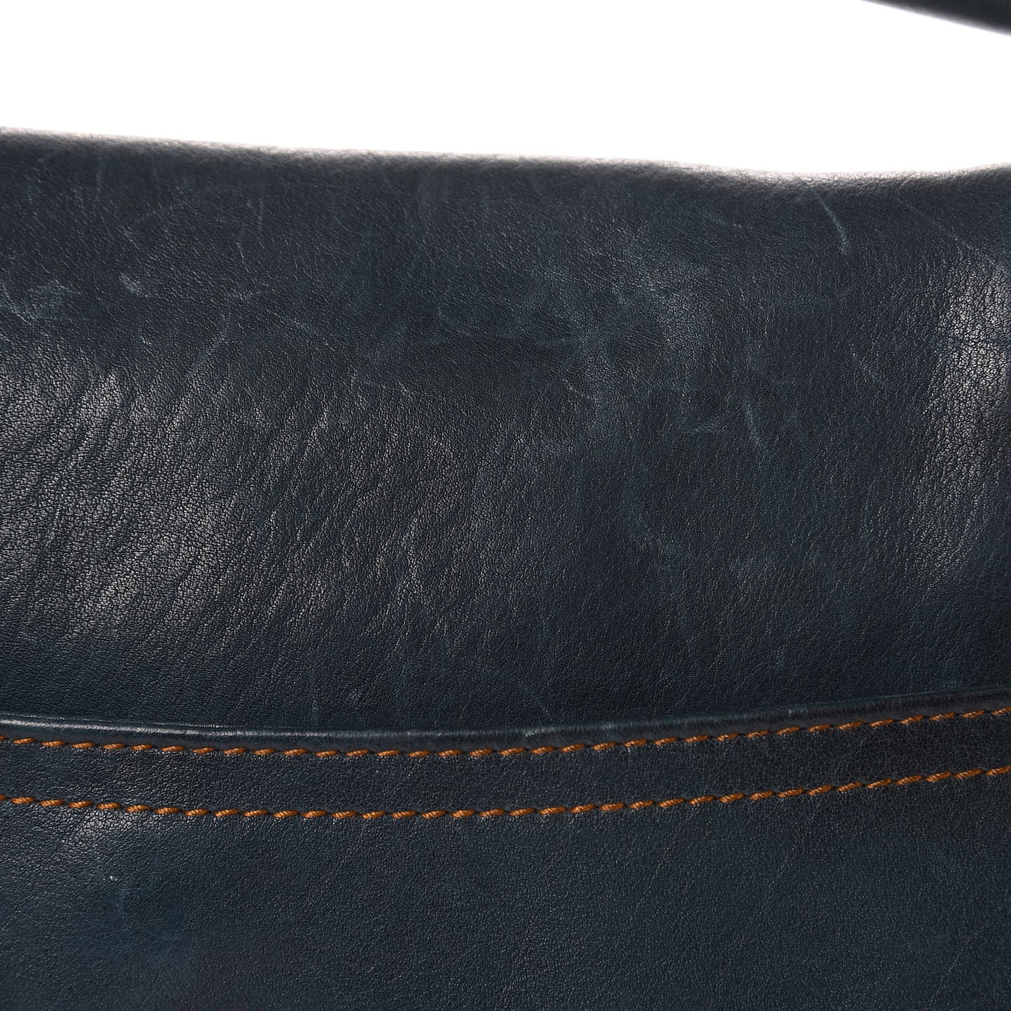 Calfskin Gaucho Saddle Bag Blue