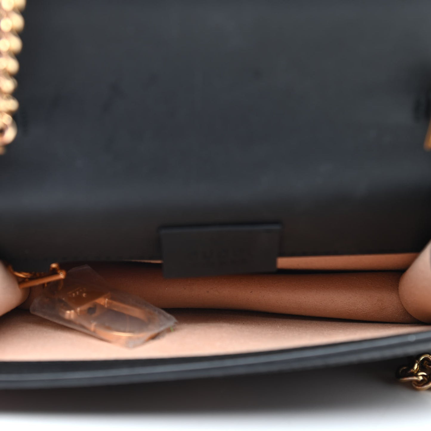 Velvet GG Monogram Web Super Mini Sylvie Chain Shoulder Bag Brown Black Oro Vecchio