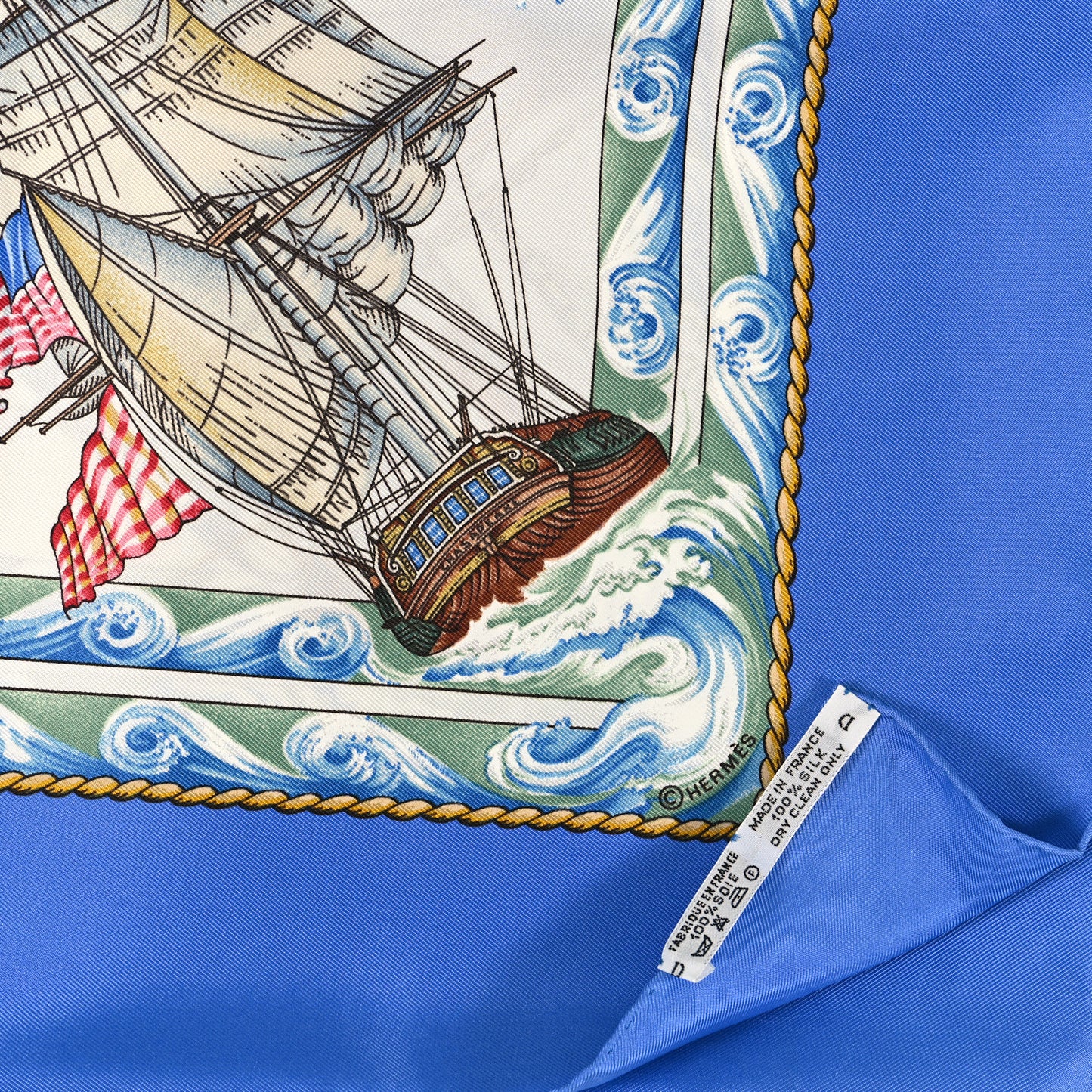 Silk Vive Le Vent Scarf 90 Bleu