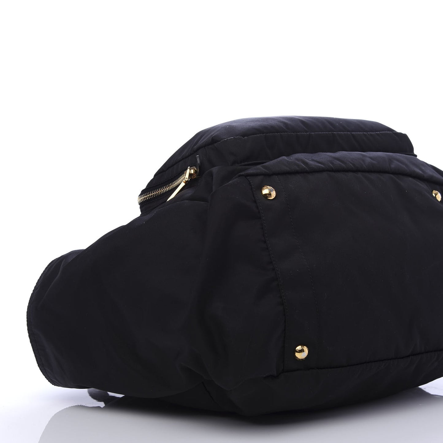 Tessuto Nylon Vela Diaper Bag Black