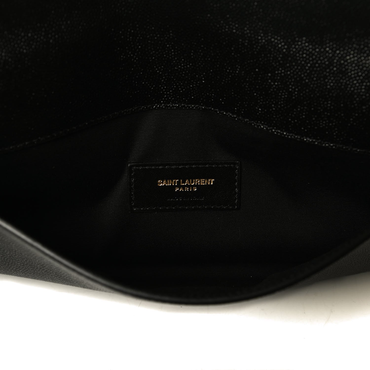 Saint Laurent Grain De Poudre Uptown Pouch Black 6 of 7