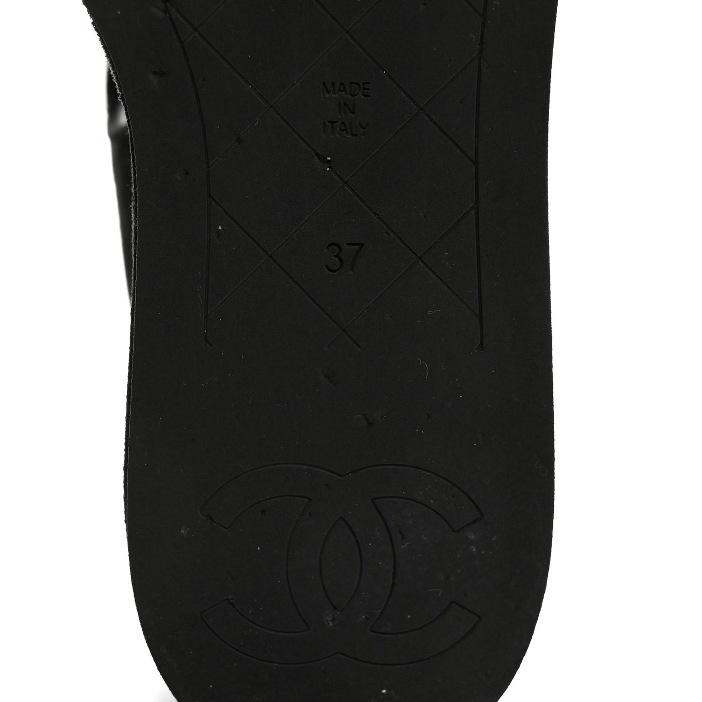 Suede Calfskin Peep Toe Wedge Sandals 37 Black