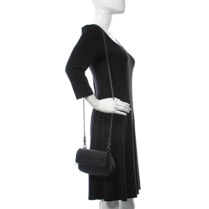 Bottega Veneta Nappa Intrecciato Mini Chain Messenger Black 2 of 12