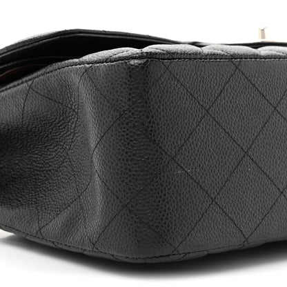 Chanel Caviar Quilted Jumbo Double Flap Black 9 of 10