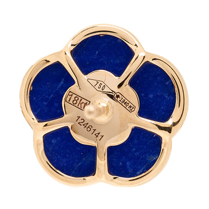 Pasquale Bruni 18K Rose Gold Diamond Lapis Lazuli White Agate Doublet Petit Joli Earrings 4 of 4