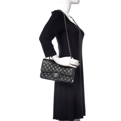 Chanel Caviar Quilted Medium Double Flap Black 2 of 12