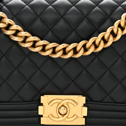 Chanel Calfskin Quilted Medium Boy Flap Black 8 of 10