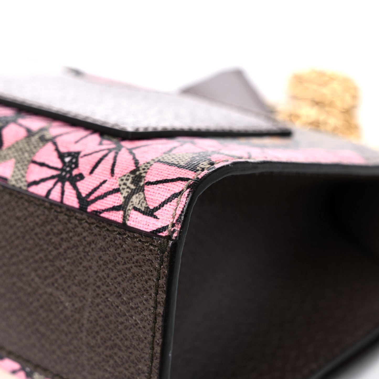 GG Supreme Monogram Bengal Small Padlock Shoulder Bag Beige Pink