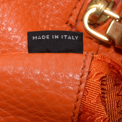 Prada Vitello Daino Double Pocket Hobo Papaya 10 of 10
