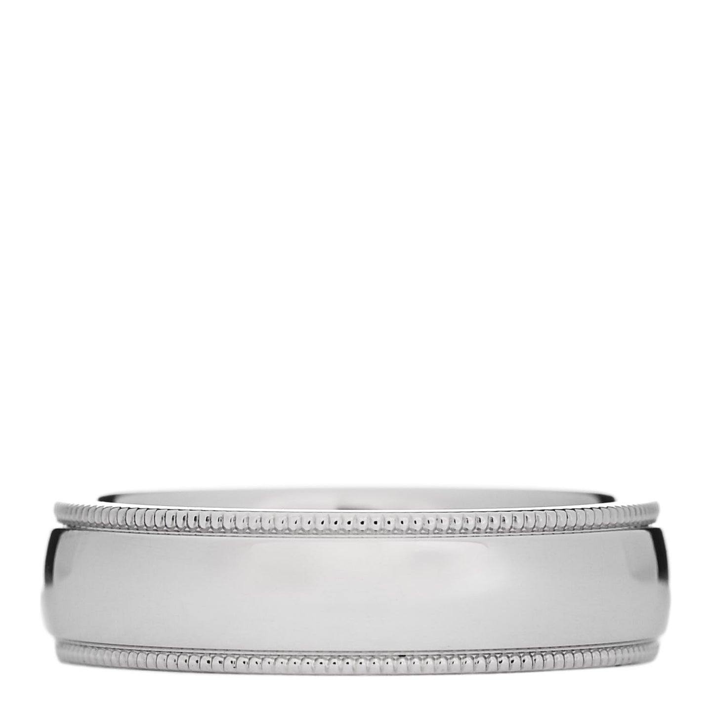 Platinum Milgrain Wedding Band Ring 52 6