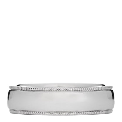 Harry Winston Platinum Milgrain Wedding Band Ring 52 6 3 of 6