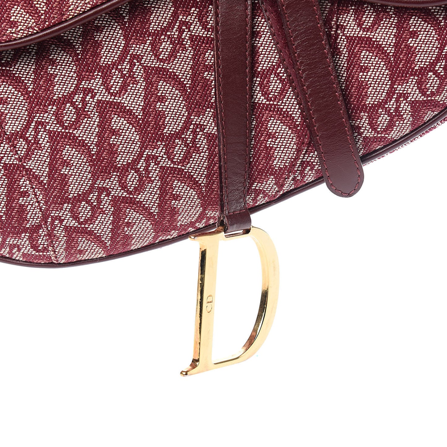 Monogram Saddle Bag Burgundy