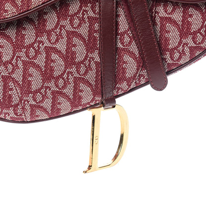 Christian Dior Monogram Saddle Bag Burgundy 13 of 13