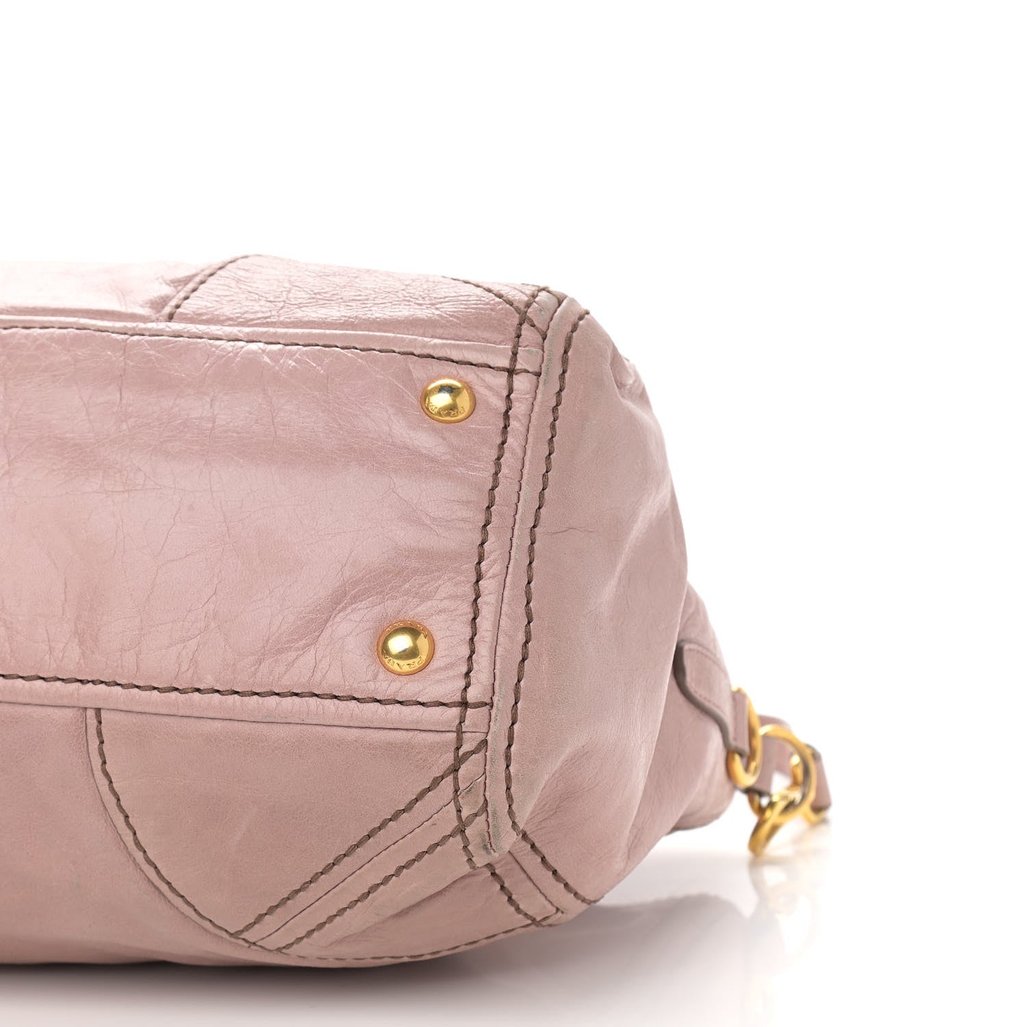 Prada Vitello Shine Antik Satchel Mughetto 9 of 15
